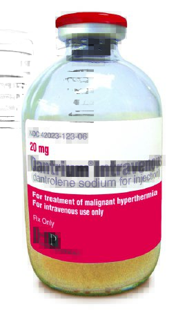 Picture of Dantrium® IV Dantrolene Sodium 20 mg Injection Single Dose Vial 70 mL42023012306
