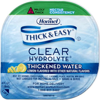 Picture of Thickened Water Thick & Easy® Hydrolyte® 4 oz. Portion Cup Lemon Flavor Ready to Use Nectar Consistency23061