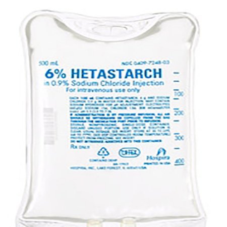 Picture of Replacement Preparation Hetastarch / Sodium Chloride 6% - 0.9% IV Solution Flexible Bag 500 mL1009750