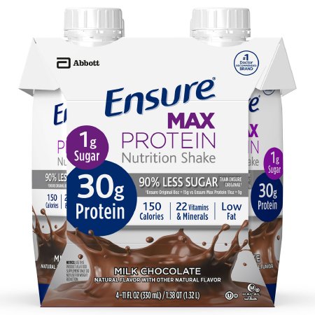 Picture of Oral Protein Supplement Ensure® Max Protein Nutrition Shake Milk Chocolate Flavor Ready to Use 11 oz. Carton66899