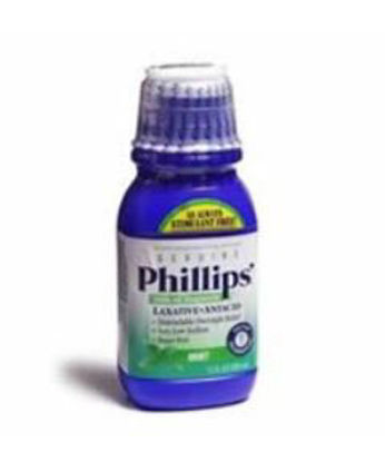 Picture of Laxative Phillips'® Milk of Magnesia Mint Flavor Liquid 12 oz. 400 mg / 5 mL Strength Magnesium Hydroxide12843036305