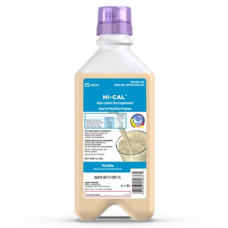 Picture of Oral Supplement Hi-Cal® Vanilla Flavor Ready to Use 1000 mL Bottle58253