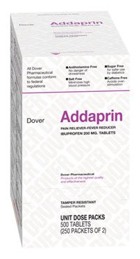 Picture of Pain Relief Addaprin™ 200 mg Strength Ibuprofen Tablet 250 per Box1625314