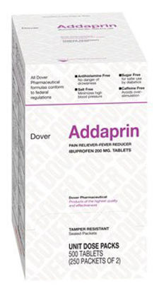 Picture of Pain Relief Addaprin™ 200 mg Strength Ibuprofen Tablet 250 per Box1625314