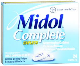 Picture of Cramp Relief Midol® Complete 500 mg - 60 mg - 15 mg Strength Acetaminophen / Caffeine / Pyrilamine Maleate Caplet 24 per Box12843015859