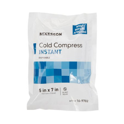 Picture of Instant Cold Pack McKesson General Purpose 5 X 7 Inch Plastic / Ammonium Nitrate / Water Disposable16-9702