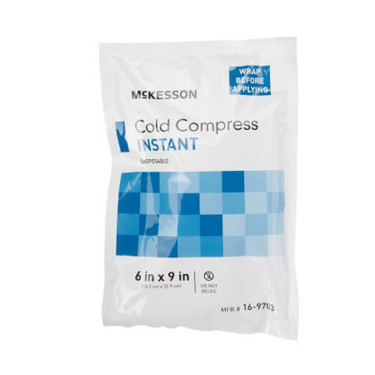 Picture of Instant Cold Pack McKesson General Purpose 6 X 9 Inch Plastic / Ammonium Nitrate / Water Disposable16-9703