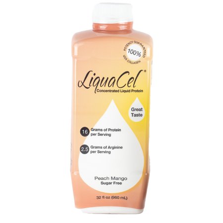 Picture of Oral Protein Supplement LiquaCel™ Peach Mango Flavor Ready to Use 32 oz. BottleGH-87