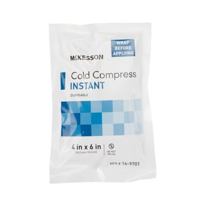 Picture of Instant Cold Pack McKesson General Purpose 4 X 6 Inch Plastic / Ammonium Nitrate / Water Disposable16-9701
