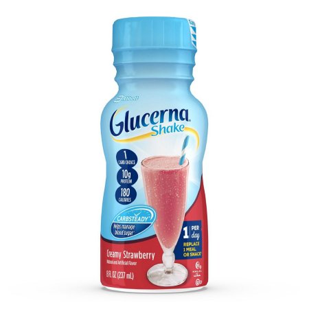 Picture of Oral Supplement Glucerna® Shake Creamy Strawberry Flavor Ready to Use 8 oz. Bottle57807