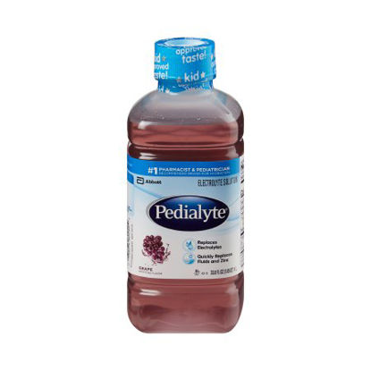 Picture of Pediatric Oral Electrolyte Solution Pedialyte® Grape Flavor 33.8 oz. Bottle Ready to Use00240