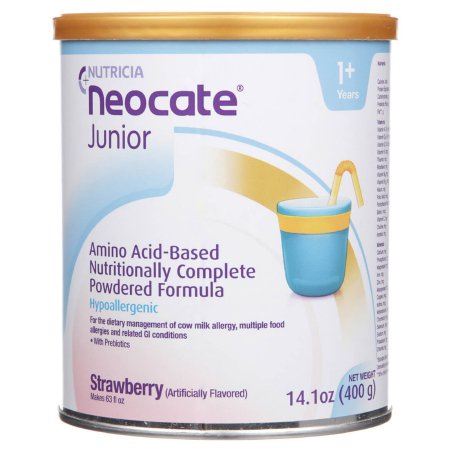 Picture of Pediatric Oral Supplement / Tube Feeding Formula Neocate® Junior with Prebiotics Strawberry Flavor 14.1 oz. Can Powder133280