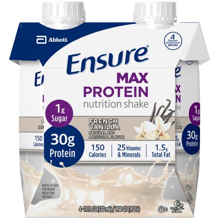 Picture of Oral Protein Supplement Ensure® Max Protein Nutrition Shake Vanilla Flavor Ready to Use 11 oz. Carton67165