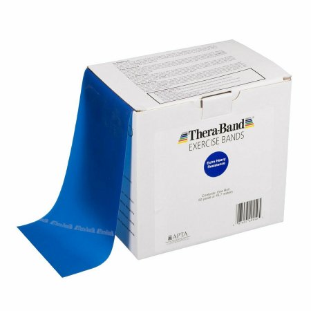 Picture of Exercise Resistance Band Thera-Band® Blue 6 Inch X 50 Yard X-Heavy Resistance20150