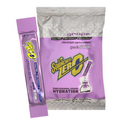 Picture of Electrolyte Replenishment Drink Mix Sqwincher® Quik Stik® Zero Grape Flavor 0.11 oz.X432-M2600