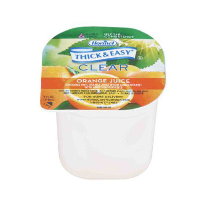 Picture of Thickened Beverage Thick & Easy® 4 oz. Portion Cup Orange Juice Flavor Ready to Use Nectar Consistency49144