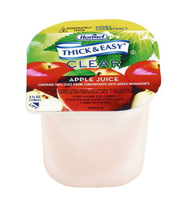 Picture of Thickened Beverage Thick & Easy® 4 oz. Portion Cup Apple Juice Flavor Ready to Use Honey Consistency12687