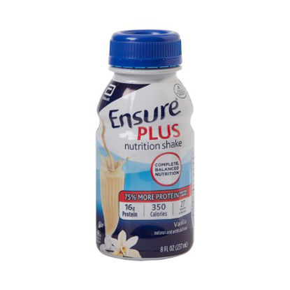 Picture of Oral Supplement Ensure® Plus Nutrition Shake Vanilla Flavor Ready to Use 8 oz. Bottle57263