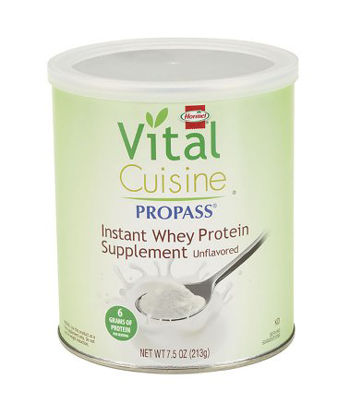 Picture of Oral Protein Supplement Vital Cuisine® ProPass® Whey Protein Unflavored Powder 7.5 oz. Can13126