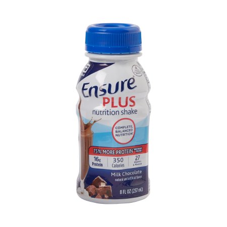 Picture of Oral Supplement Ensure® Plus Nutrition Shake Milk Chocolate Flavor Ready to Use 8 oz. Bottle57266