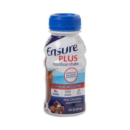 Picture of Oral Supplement Ensure® Plus Nutrition Shake Milk Chocolate Flavor Ready to Use 8 oz. Bottle57266