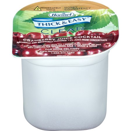 Picture of Thickened Beverage Thick & Easy® 4 oz. Portion Cup Cranberry Juice Cocktail Flavor Ready to Use Honey Consistency20160