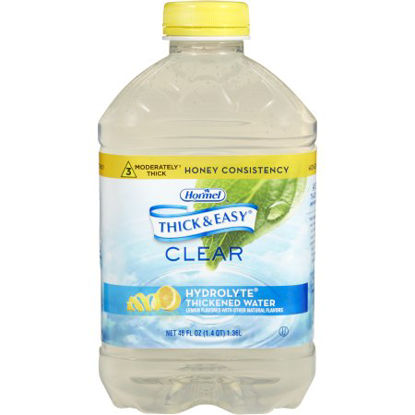 Picture of Thickened Water Thick & Easy® Hydrolyte® 46 oz. Bottle Lemon Flavor Ready to Use Honey Consistency27076