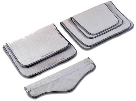 Picture of Cover Hydrocollator® Terry, Neck Contour, Hook and Loop Closure, Gray, Washable, 18 X 25 Inch1104