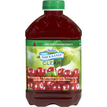 Picture of Thickened Beverage Thick & Easy® 46 oz. Bottle Cranberry Juice Cocktail Flavor Ready to Use Nectar Consistency15813