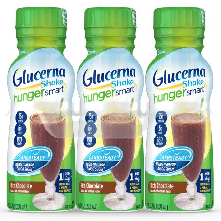 Picture of Oral Supplement Glucerna® Hunger Smart® Rich Chocolate Flavor Ready to Use 10 oz. Bottle62885
