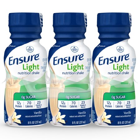 Picture of Oral Supplement Ensure® Light Nutrition Shake Vanilla Flavor Ready to Use 8 oz. Bottle64123