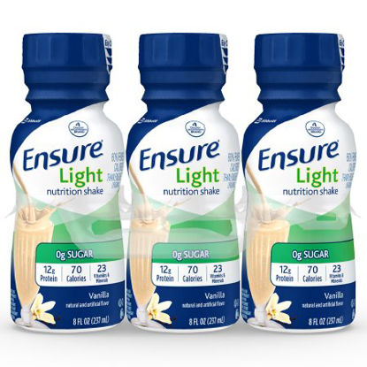 Picture of Oral Supplement Ensure® Light Nutrition Shake Vanilla Flavor Ready to Use 8 oz. Bottle64123