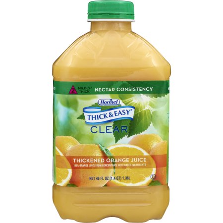 Picture of Thickened Beverage Thick & Easy® 46 oz. Bottle Orange Juice Flavor Ready to Use Nectar Consistency42161