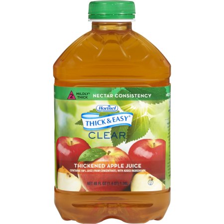 Picture of Thickened Beverage Thick & Easy® 46 oz. Bottle Apple Juice Flavor Ready to Use Nectar Consistency28876