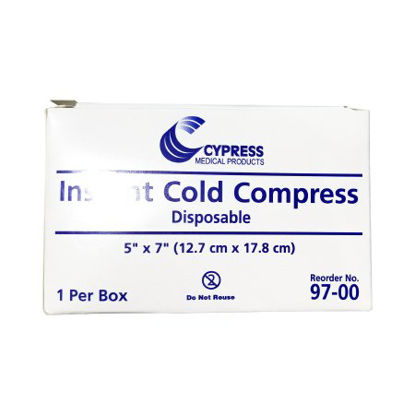 Picture of Instant Cold Pack Cypress General Purpose Small 5 X 7 Inch Plastic / Ammonium Nitrate / Water Disposable97-00
