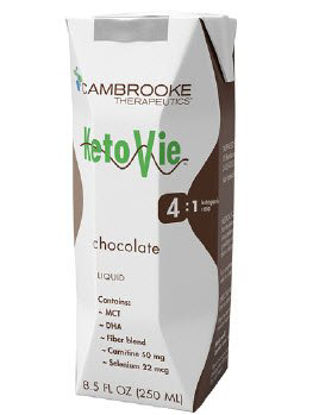 Picture of Ketogenic Oral Supplement KetoVie® 4:1 Chocolate Flavor 8.5 oz. Carton Ready to Use50103
