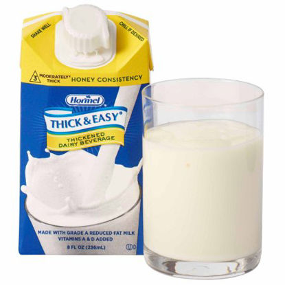 Picture of Thickened Beverage Thick & Easy® Dairy 8 oz. Carton Milk Flavor Ready to Use Honey Consistency41805