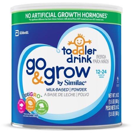 Picture of Pediatric Oral Supplement Go & Grow by Similac® Unflavored 24 oz. Can Powder67010