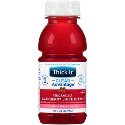 Picture of Thickened Beverage Thick-It® Clear Advantage® 8 oz. Bottle Cranberry Flavor Ready to Use Nectar ConsistencyB459-L9044