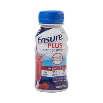 Picture of Oral Supplement Ensure® Plus Nutrition Shake Strawberry Flavor Ready to Use 8 oz. Bottle57269