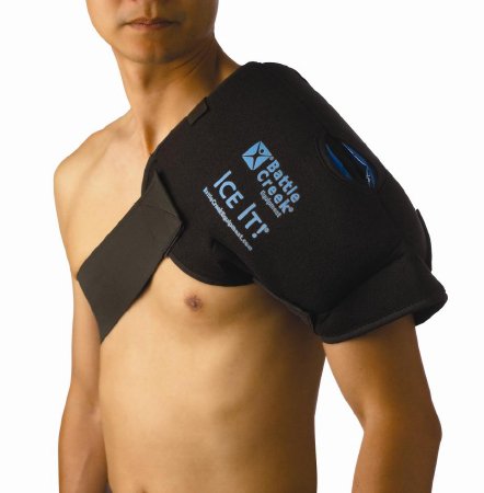 Picture of Cold Pack with Wrap Ice It!® MaxCOMFORT™ System Shoulder 13 X 16 Inch Fabric / Foam / Vinyl / Gel Reusable516