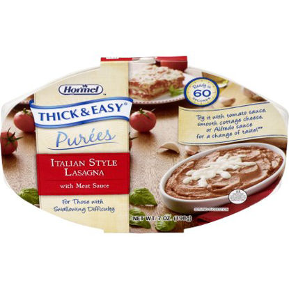 Picture of Puree Thick & Easy® Purees 7 oz. Tray Italian Style Beef Lasagna Flavor Ready to Use Puree Consistency60744