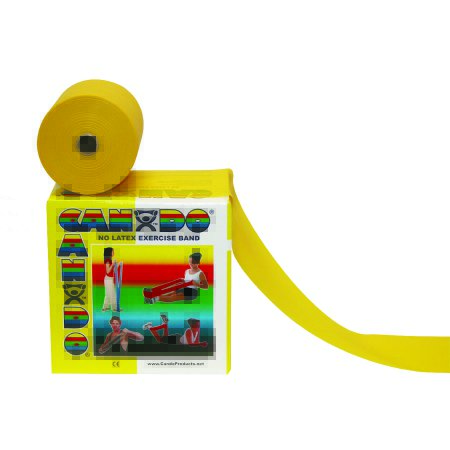 Picture of Exercise Resistance Band CanDo® Yellow 5 Inch X 50 Yard X-Light Resistance10-5621
