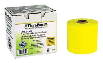 Picture of Exercise Resistance Band Thera-Band® Yellow 4 Inch X 50 Yard Light Resistance11726