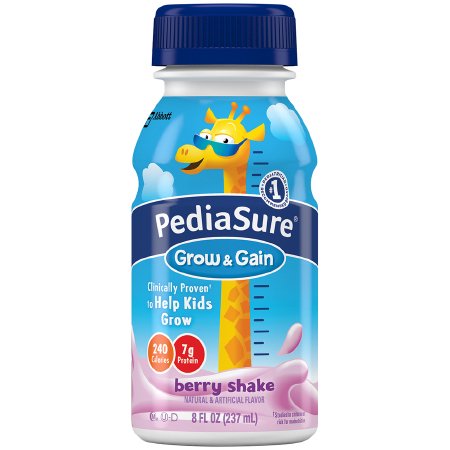 Picture of Pediatric Oral Supplement / Tube Feeding Formula Pediasure® Grow & Gain Berry Shake Flavor 8 oz. Bottle Ready to Use53818
