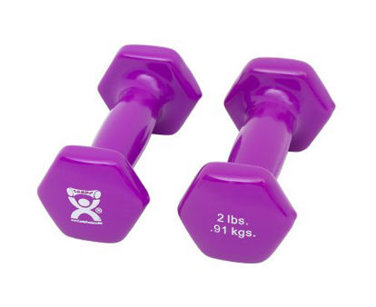 Picture of Dumbbell Pair Hexagon Heads CanDo® 2 lbs.10-0551-2