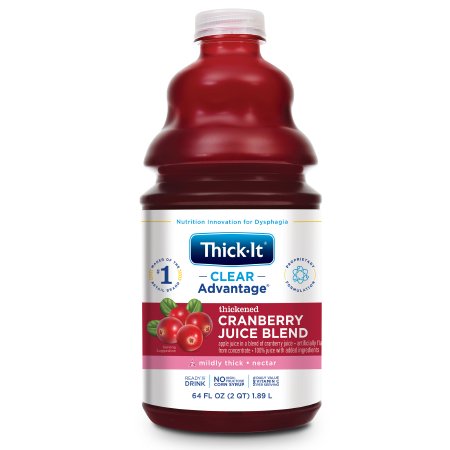 Picture of Thickened Beverage Thick-It® Clear Advantage® 64 oz. Bottle Cranberry Flavor Ready to Use Nectar ConsistencyB458-A5044