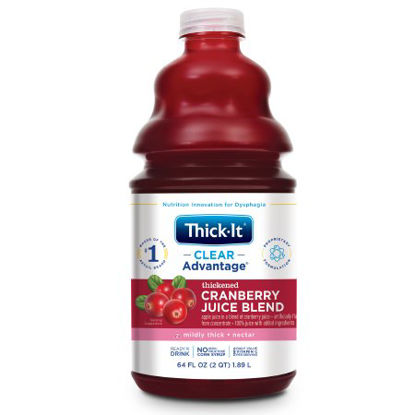 Picture of Thickened Beverage Thick-It® Clear Advantage® 64 oz. Bottle Cranberry Flavor Ready to Use Nectar ConsistencyB458-A5044