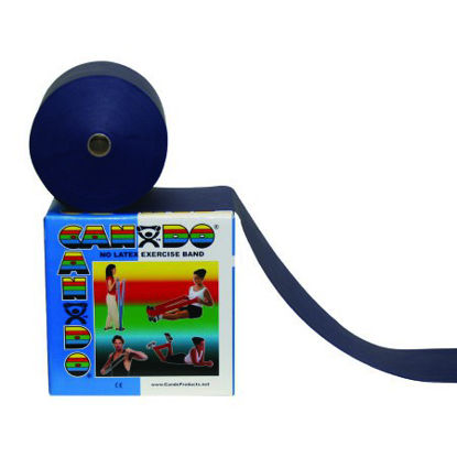 Picture of Exercise Resistance Band CanDo® Blue 5 Inch X 50 Yard Heavy Resistance10-5624