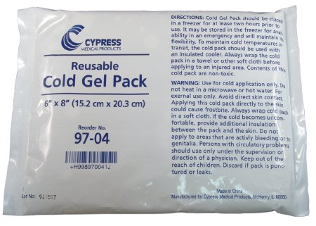 Picture of Cold Pack Cypress General Purpose Large 6 X 8 Inch Plastic / Gel Reusable97-04